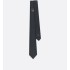 Tie with Centered Dior Oblique  Black Silk