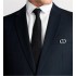 Cannage Tie  Black Silk