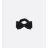 Dior Sweet Hair Tie  Black Stretch Grosgrain