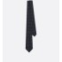 Cannage Tie Navy Blue and White Silk