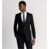Striped Cannage Tie  Navy Blue, Gray and White Silk 