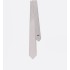 Striped Dior Oblique Tie  Gray and Light Gray Silk    