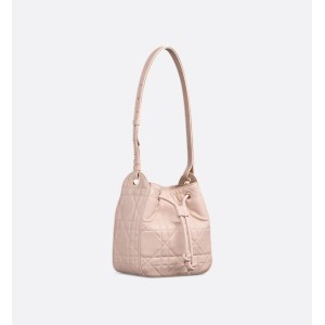 Small D-Motion Bag  Powder Pink Macrocannage Lambskin