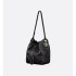 Medium D-Motion Bag  Black Macrocannage Lambskin