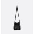 Medium D-Motion Bag  Black Macrocannage Lambskin