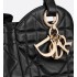 Medium D-Motion Bag  Black Macrocannage Lambskin