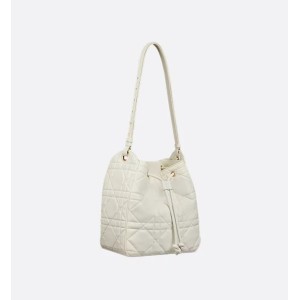 Medium D-Motion Bag  Ivory Macrocannage Lambskin