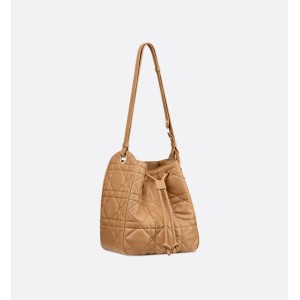 Medium D-Motion Bag  Light Gold-Tone Macrocannage Lambskin