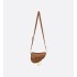 Mini Soft Saddle Bag with Strap  Camel Vintage Smooth Calfskin
