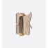 Saddle Bag with Strap  Powder Beige Grained Calfskin