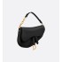Small Saddle Multicarry Bag with Strap Black Vintage Smooth Calfskin