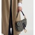 Saddle Bag with Strap  Blue Dior Oblique Jacquard