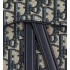 Saddle Bag with Strap  Blue Dior Oblique Jacquard