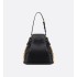 Medium C'est Dior Bag  Black CD-Embossed Calfskin