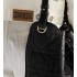 Small D-Motion Bag  Black Macrocannage Lambskin