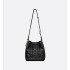 Small D-Motion Bag  Black Macrocannage Lambskin