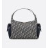 Large D-Dream Bag  Blue Dior Oblique Jacquard and Smooth Calfskin