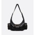 Medium Grand Tour Multipocket Bag  Black Crinkled Calfskin