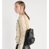 Medium Dior Caro Multicarry Backpack with Chain  Black Macrocannage Lambskin