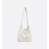Small D-Motion Bag  Ivory Macrocannage Lambskin