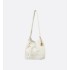 Small D-Motion Bag  Ivory Macrocannage Lambskin