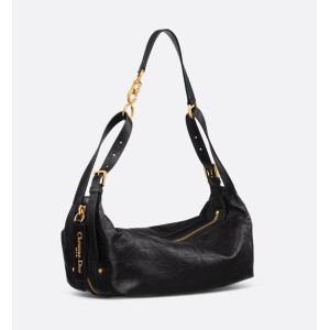 Medium D-Journey Bag in Crinkled Calfskin