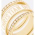 Dior Code Ring Set  Gold-Finish Metal with Silver-Tone Crystals and White Lacquer