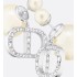 Dior Tribales Earrings  Silver-Finish Metal with White Resin Pearls and Silver-Tone Crystals