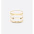 Dio(r)evolution Bracelet Set  Gold-Finish Metal and Amber-Colored Crystals