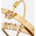 Dio(r)evolution Bracelet Set  Gold-Finish Metal and Amber-Colored Crystals