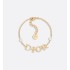 Dio(r)evolution Bracelet  Gold-Finish Metal and White Resin Pearls