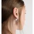 Dior Tribales Earrings  Silver-Finish Metal with White Resin Pearls and White Crystals