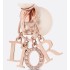 Dior Tribales Clip-On Earrings  Pink-Finish Metal with Pink Resin Pearls and Pink Crystals