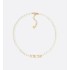 Dio(r)evolution Necklace   Gold-Finish Metal and White Resin Pearls