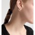 Dior Tribales Earrings  Gold-Finish Metal with White Resin Pearls and Silver-Tone Crystals