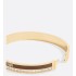 Dior Night Code Bangle  Gold-Finish Metal, White Crystals and Tobacco Brown Lacquer