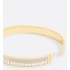 Dior Night Code Bangle   Gold-Finish Metal, White Crystals and Powder Beige Lacquer