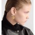 Dior Tribales Earrings   Gold-Finish Metal and White Resin Pearls