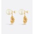 Dior Tribales Earrings   Gold-Finish Metal and White Resin Pearls