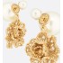 Dior Tribales Earrings   Gold-Finish Metal and White Resin Pearls