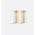 Dior Code Ring Set  Gold-Finish Metal with Silver-Tone Crystals and White Lacquer
